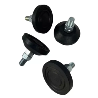 Kit Jg 4 Pé Nivelador / Sapata Borracha Anti Derrapante 5/16