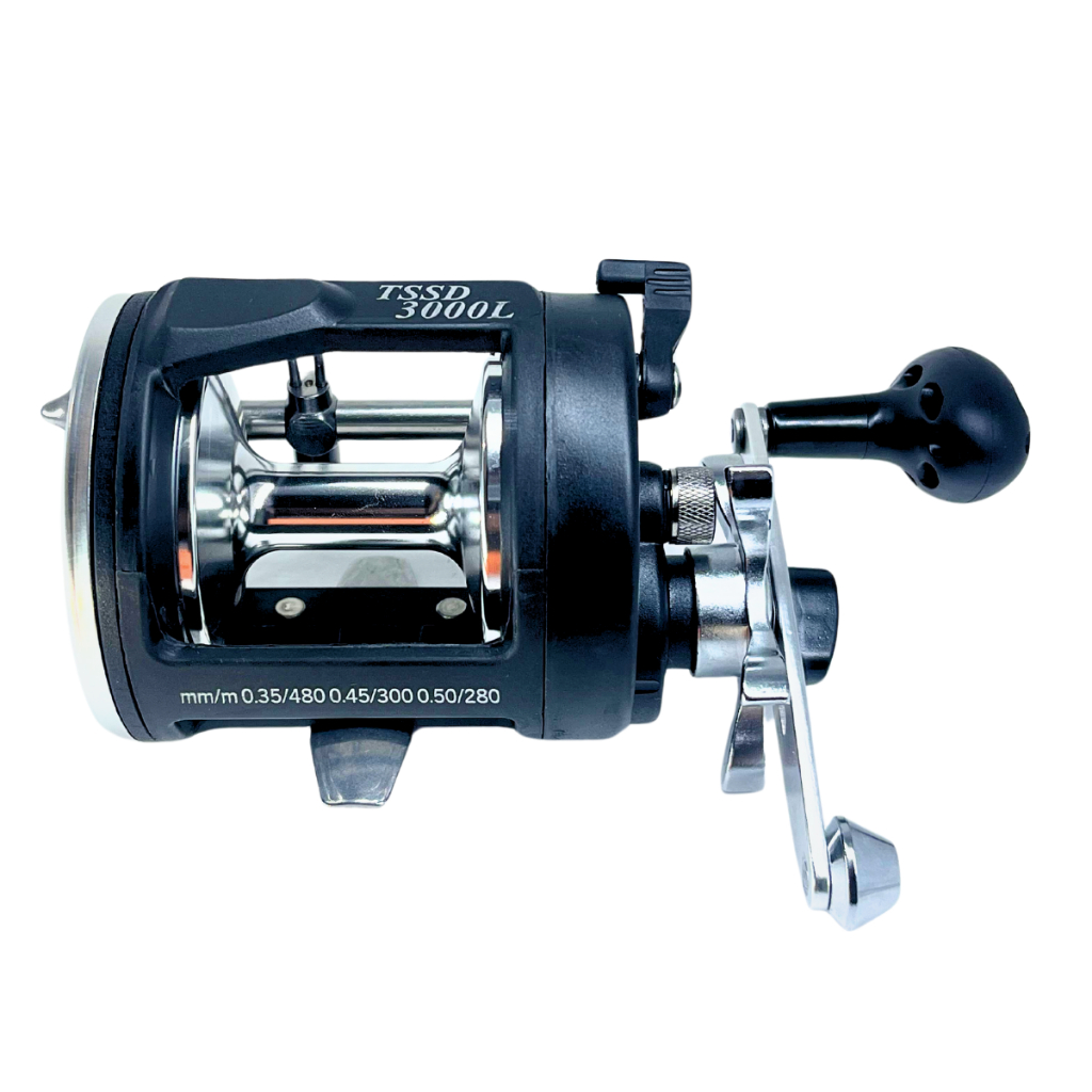 Carretilha de Pesca 3000 Drag 13Kg Perfil Alto 3 Rolamentos Recolhimento 3.8:1