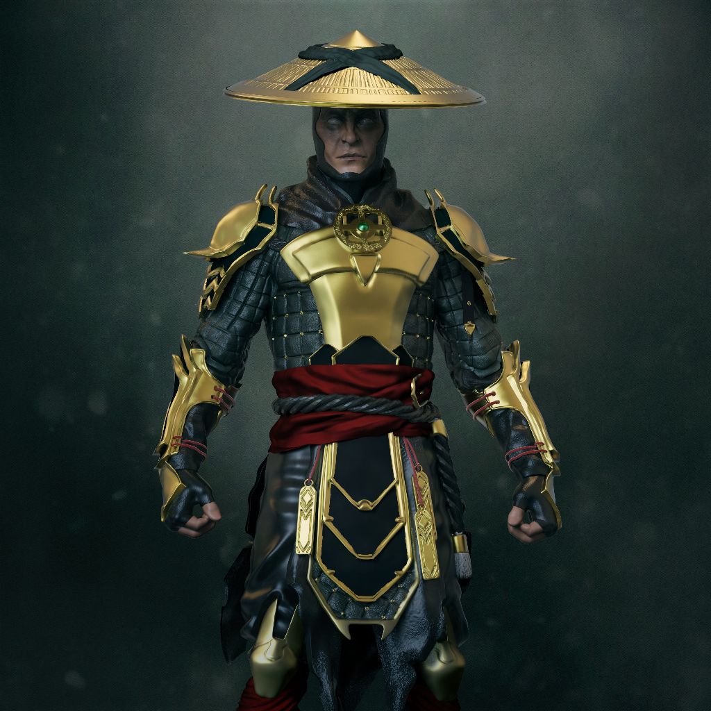 Estatua Mortal Kombat_Impresso em Resina_15CM