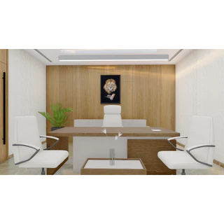 Quadro Decorativo Leão para Escritório Sala com Moldura Caixa Alta