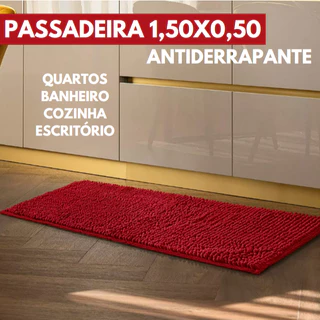 Tapete Passadeira Antiderrapante Absorvente Bolinha para Quartos, Banheiro, Cozinha