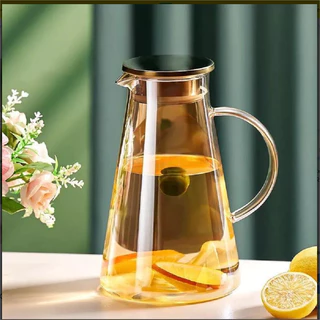 Jarra Juno De Borosilicato Âmbar Tampa De Aço Inox 1,8l-winc