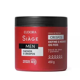 Siage Men Creme De Pentear Cachos E Crespos 450G - Eudora