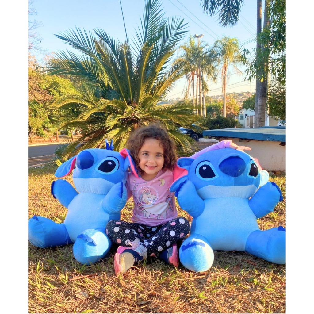 Pelúcia Stitch Grande 45 cm Filme Lilo e Stitch Criança Antialérgico