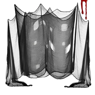 Rede Preta Decorativa para o Halloween Ambiente de Halloween