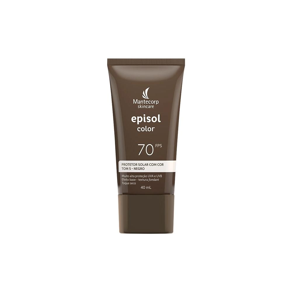 Mantecorp Episol Color Protetor Solar Facial FPS70 Tom 5 Negro 40ml ...