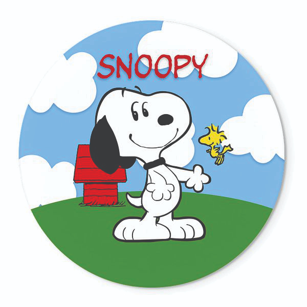 Painel em Lona Redondo - Tema SNOOPY - Lona Fosca | Shopee Brasil