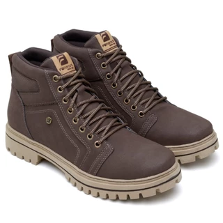 Bota Coturno Lenhador Ferraroni Vegano Couro Eco