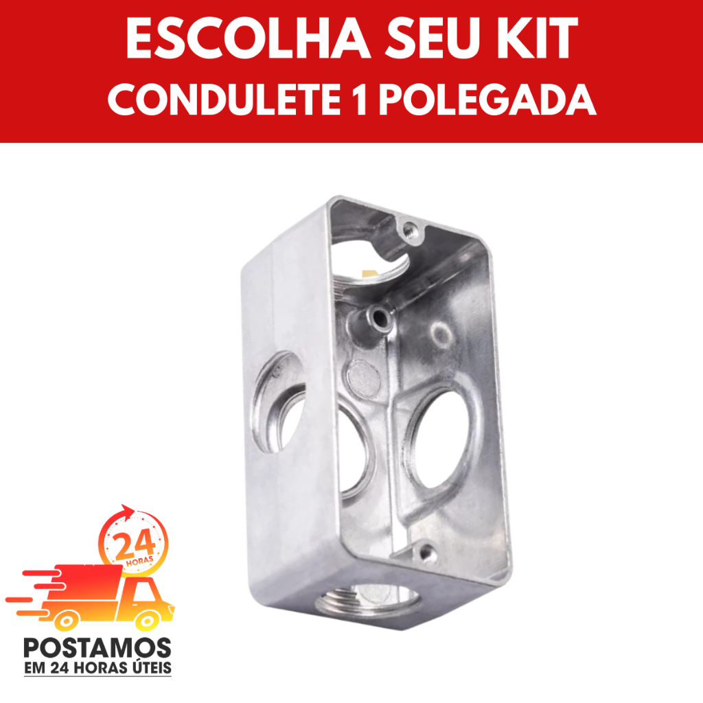 CONDULETE MÚLTIPLO 1 POLEGADA | Shopee Brasil