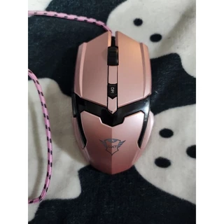 Mouse Gamer Rosa 4800 DPI com Fio Precisão para Jogos DPI Ajustável 6 Botões Trust GXT 101P GAV