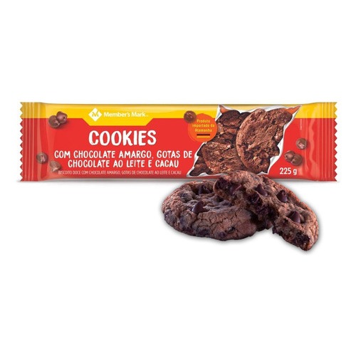 Biscoito Cookies Chocolate Amargo C Gotas De Chocolate G Shopee Brasil