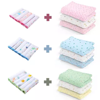 Kit 3 Cueiro e 6 Paninho de boca ( 9 PEÇAS ) em Oferta na Shopee