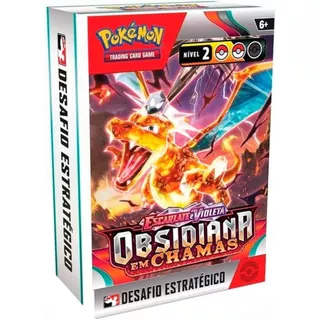 CAIXA DESAFIO ESTRATÉGICO POKEMON OBSIDIANA EM CHAMAS