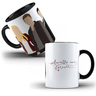 Caneca de porcelana série The Originals The Vampire Diaries (PERSONALIZAMOS COM NOME)