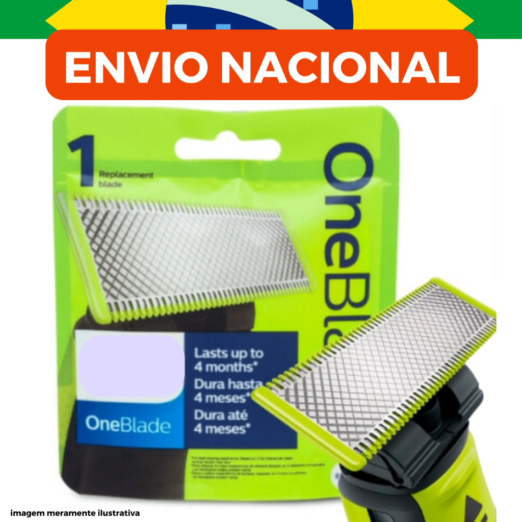 Lâminas Refil Para Barbeador Philips OneBlade e One Blade Pro