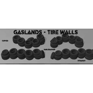 Gaslands - Barricadas Paredes de Pneus 3d