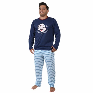 Pijama Longo Masculino Estampado Manga Comprida E Calça Confortavel em Oferta na Shopee