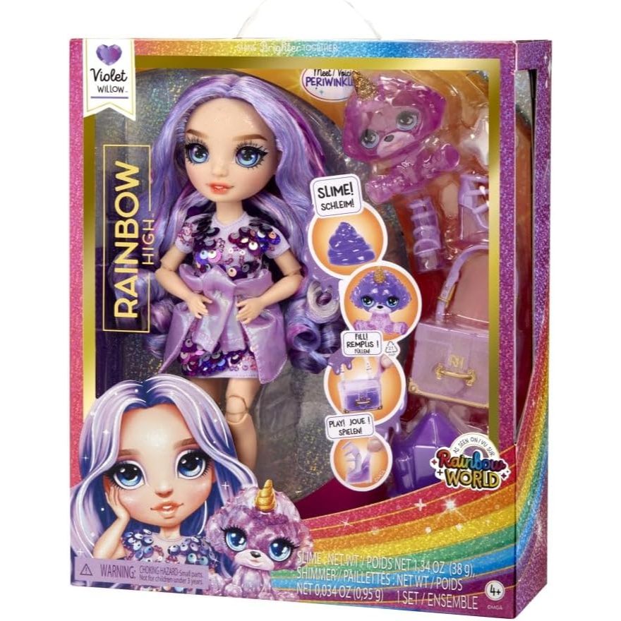 Boneca Violet Willow Rainbow High C/ Slime E Pet - Original | Shopee Brasil