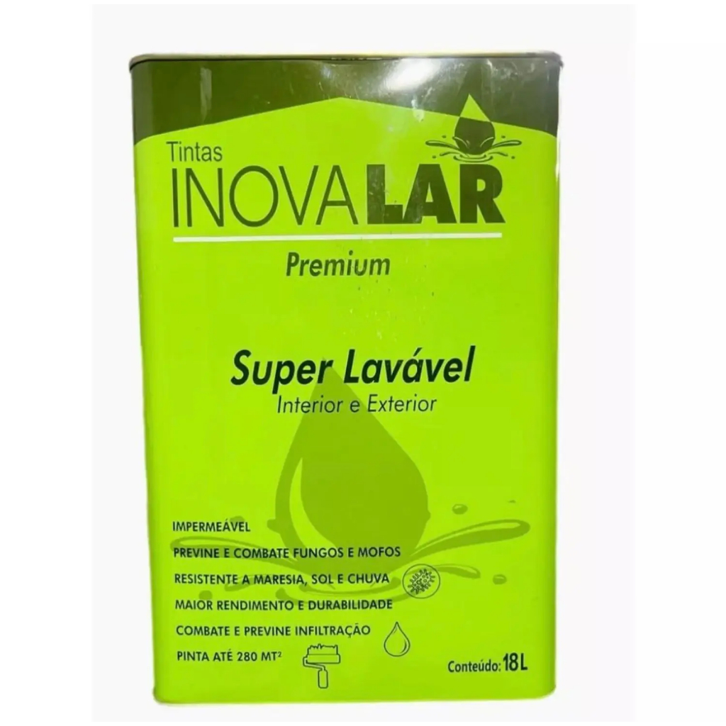 Tinta Super Lavável Acrílica Premium 18 LITROS - INOVALAR | Shopee Brasil