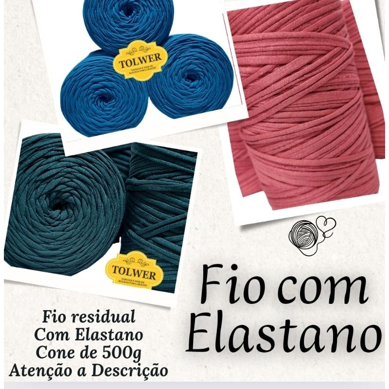 FIO DE MALHA PARA CROCHÊ TRICÔ MACRAMÊ ARTESANATO EM GERAL SELECIONADO COM ELEASTANO ATENTE NA DESCRIÇÃO DAS FOTOS
