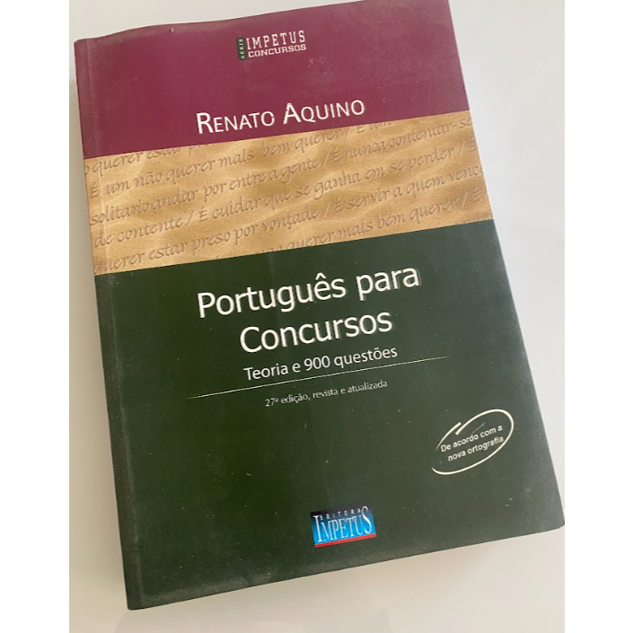 Livro Usado Português para Concursos Teoria e 900 Questões, Renato ...
