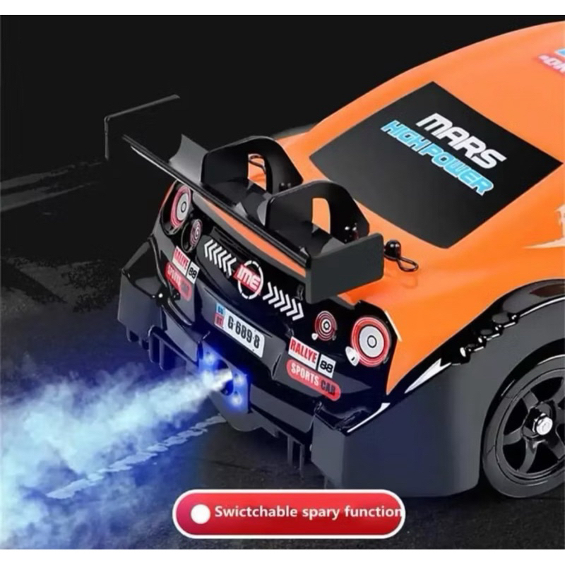 Carro com controle remoto Speed Racing Rallye com luzes e bateria recarregavel