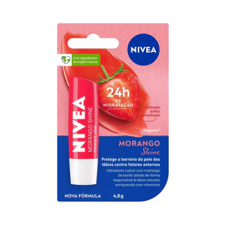 Nivea Shine Protetor Labial Morango Blister 4,8g