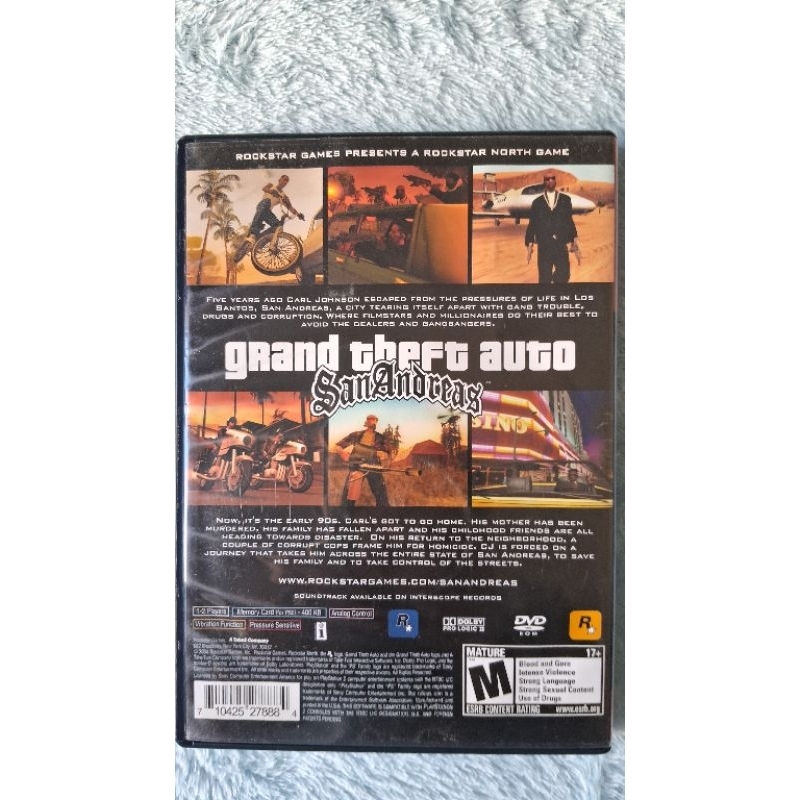 GTA SAN ANDREAS PS2 ORIGINAL PERFEITO COMPLETO | Shopee Brasil