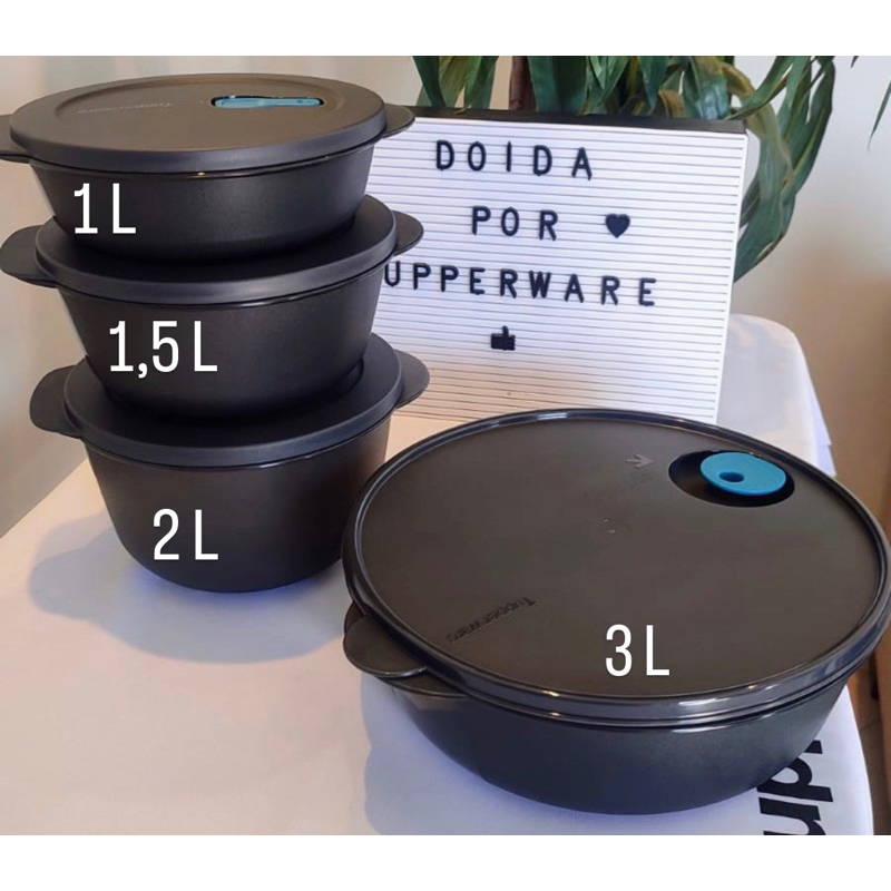 Tupperware Linha Cristalwave Microondas Kit Diversos | Shopee Brasil