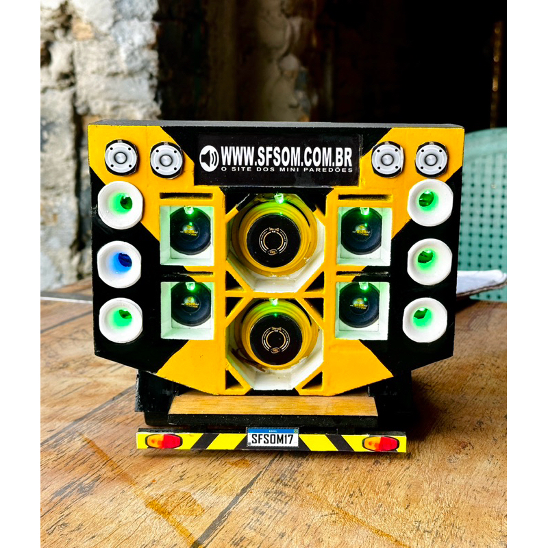 mini paredão de som com bateria a pronta entrega, sf som