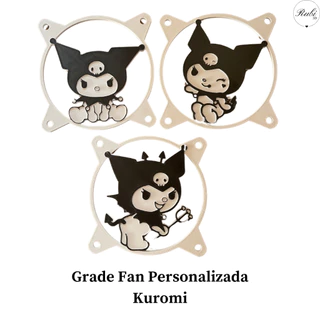 Grade Fan Personalizada Kuromi Turma Hello Kit Protecao para Ventoinha Cooler Acessório para Pc Gamer