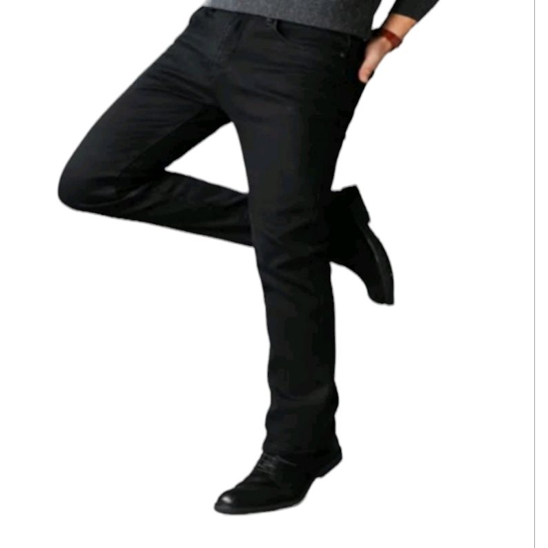 Calça Jeans Preta Masculina Skinny com Lyra Elastano