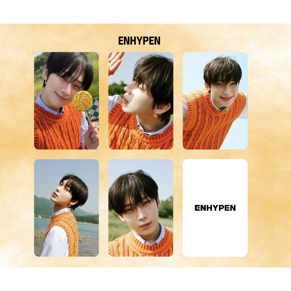 ENHYPEN - Photocards fanmade ORANGE BLOOD - Sunghoon - Heeseung