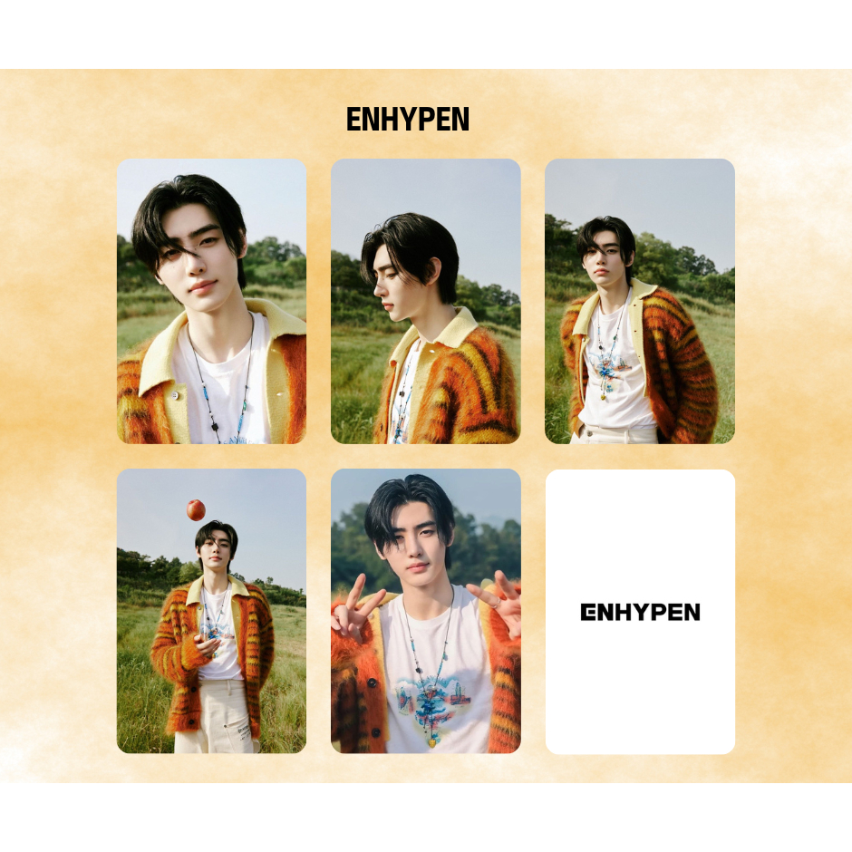 ENHYPEN - Photocards fanmade ORANGE BLOOD - Sunghoon - Heeseung