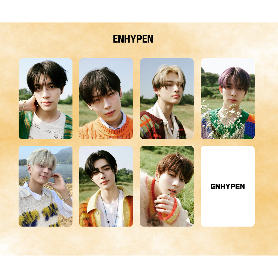 ENHYPEN - Photocards fanmade ORANGE BLOOD - Sunghoon - Heeseung