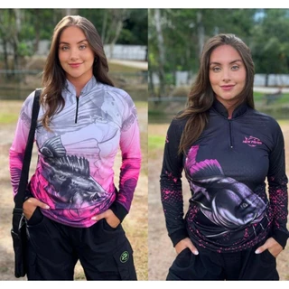 Camisa com proteção solar feminina