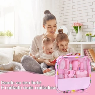 Kit 13 Higiene Cuidado Bebê Recém Nascido Essencial 13 Peças Cuidados Com O Bebê Recém Recém