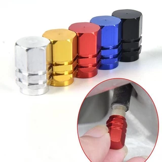 Kit 4 Peças Tampinha Tampa Bico Válvula Pneu Carro Moto Alumínio Bike Estilo Proteção Biquinho