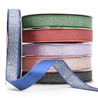 Fita de Cetim com Lurex Prata Nº 02 10mm com 10 Metros em Oferta na Shopee