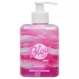 BLOW GIRL Gel Aromatizante Hidratante Para Virilha Aroma Morango 320ml Hot Flowers em Oferta na Shopee