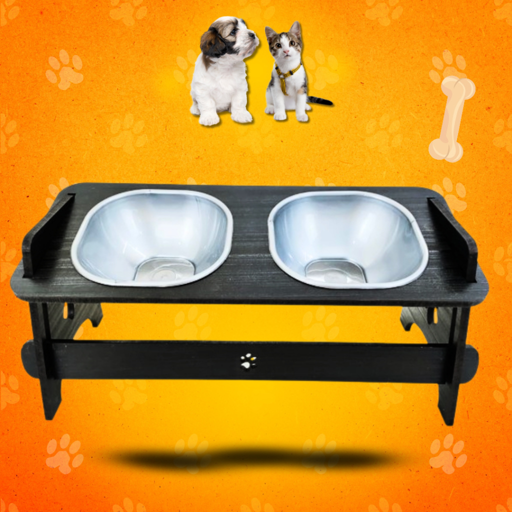 Comedouro Pet Suspenso Para Gato e Cachorro