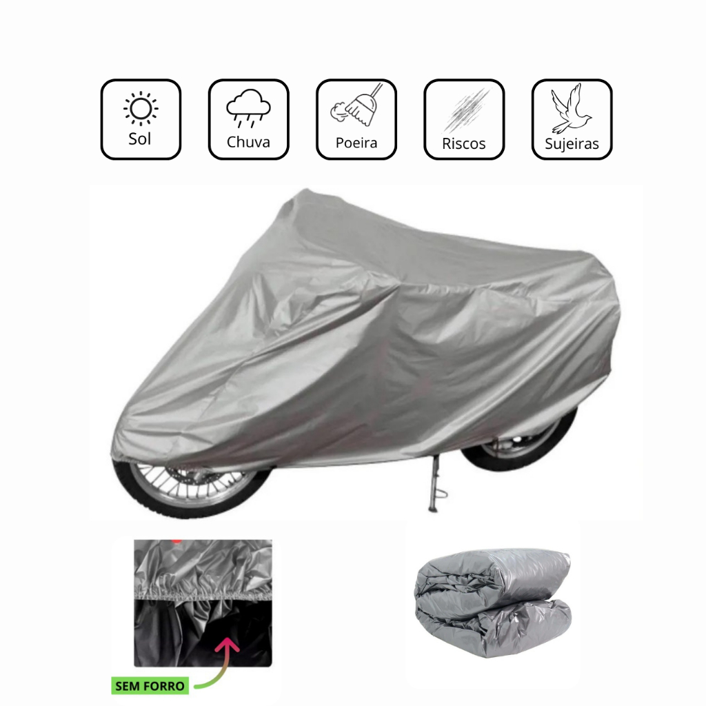 Capa para cobrir Moto Sem forro G | Shopee Brasil