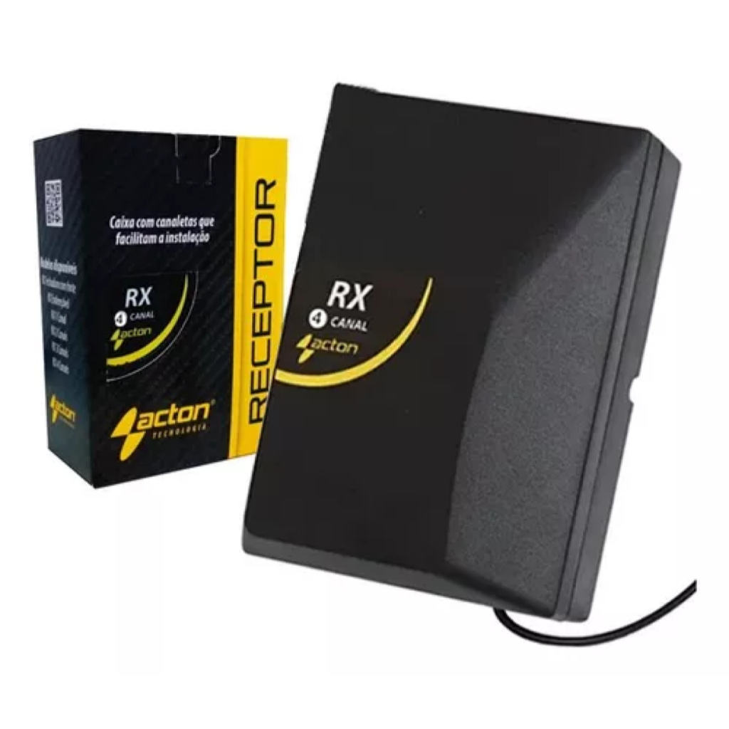 Receptor Acton 4 Canais Portão Alarme Pulso Retenção 433mhz