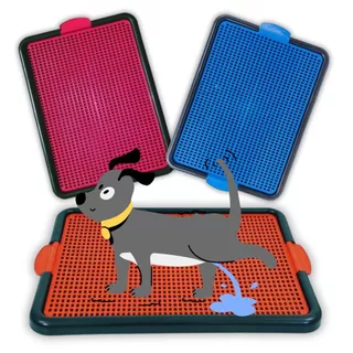 Sanitário Plástico Higiênico para Cães + 3 Refis Internos - 50x45cm - Banheiro Pet Canino