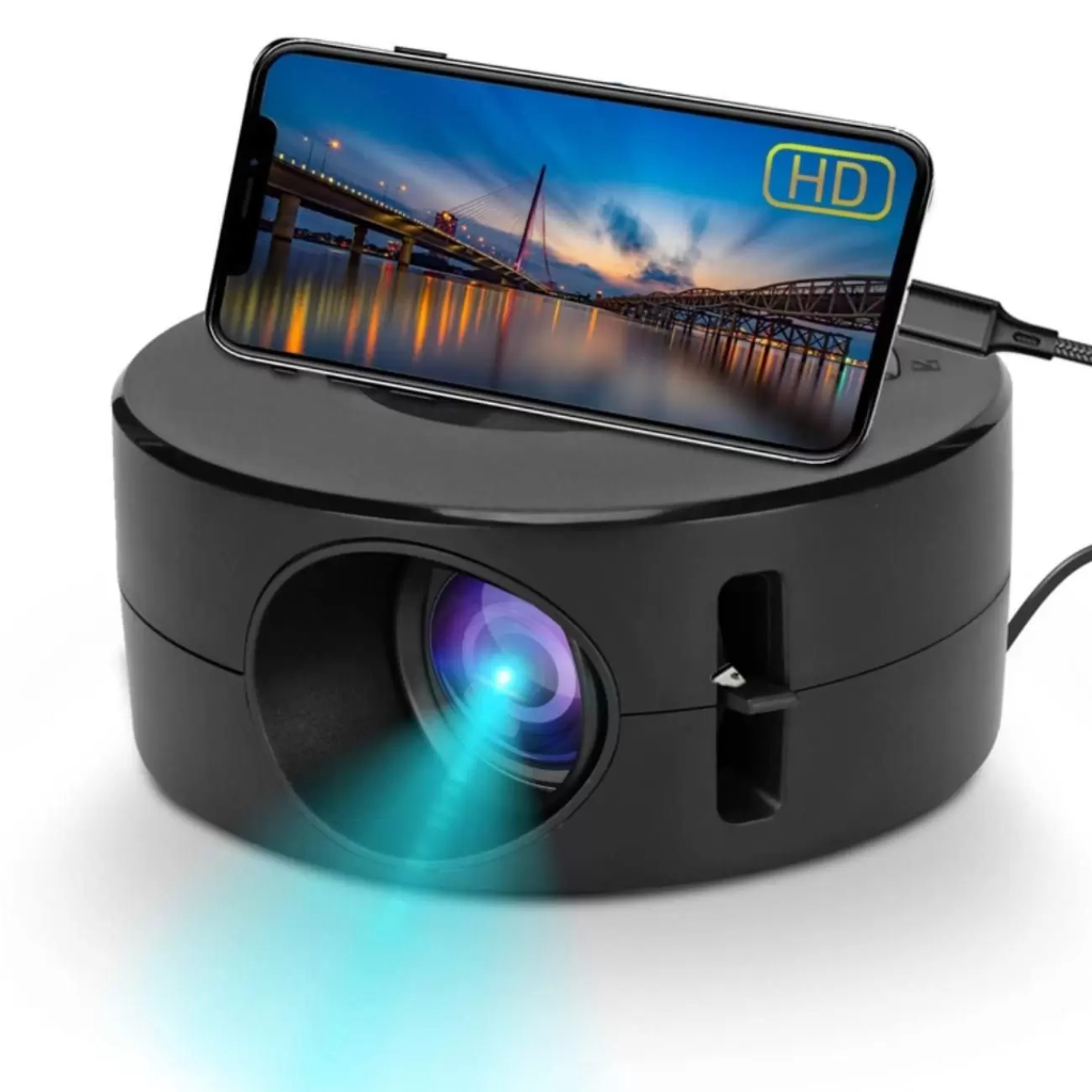 Mini Projetor Portátil Hd 1500 Lúmens Usb Mesma Tela Celular | Shopee ...