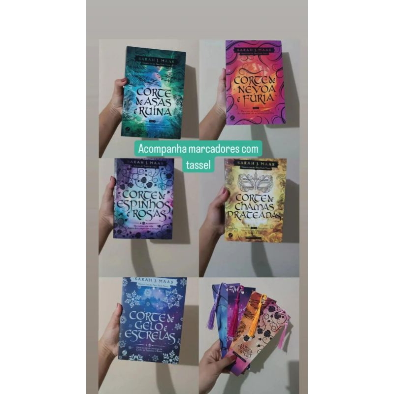 Box Acotar (5 Livros) - Novos + Marcadores | Shopee Brasil