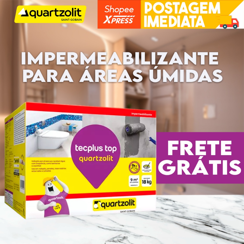 Impermeabilizante Tecplus Top Caixa 18kg Quartzolit