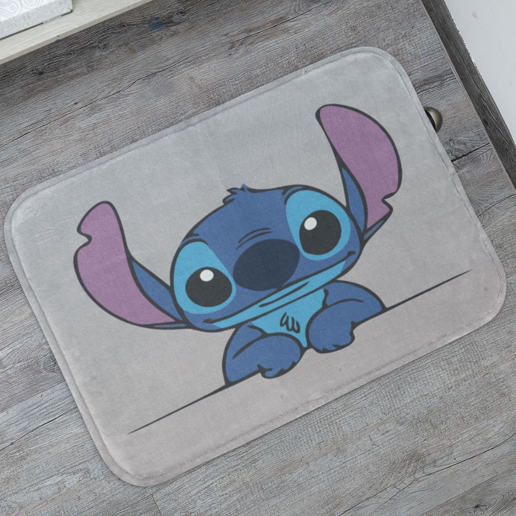Tapete Porta de Entrada Stitch 55x35cm Antiderrapante | Shopee Brasil