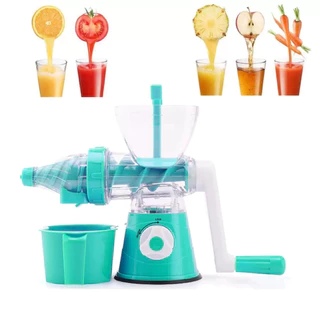 Moedor Manual Espremedor Extrator Frutas Legumes Suco com Jarra