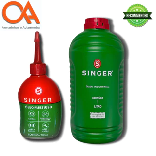 Óleo Para Máquina de Costura - 1 LITRO - 100ML - Singer Armarinhos Alfa